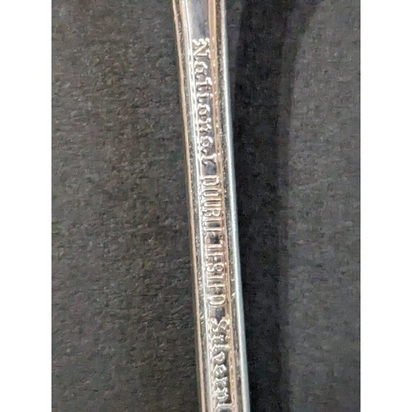 National Silver Co Princess Royal Iced tea spoons silver-plate 1930  7 inch  set - Picture 9 of 10